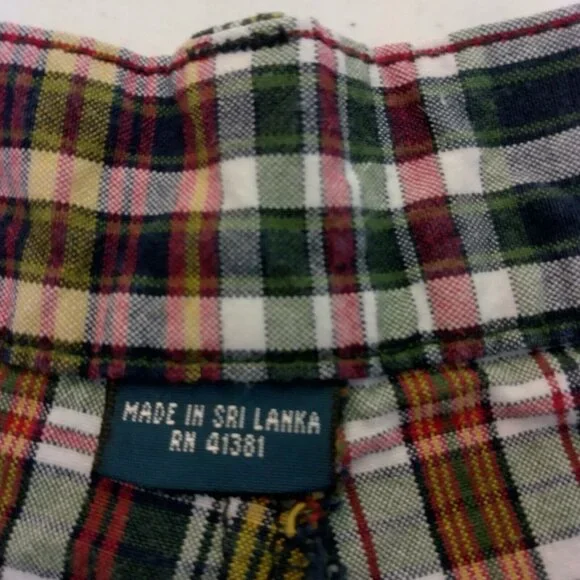 Polo Ralph Lauren Tyler Short Shorts Men Size 36 Plaid Red Blue Yellow Pleated - Picture 8 of 13